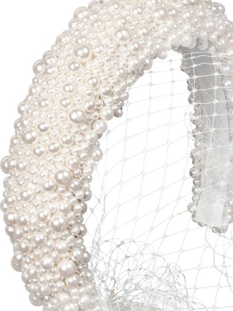 Jennifer Behr Bailey headband - White - zdjęcie produktu nr 2