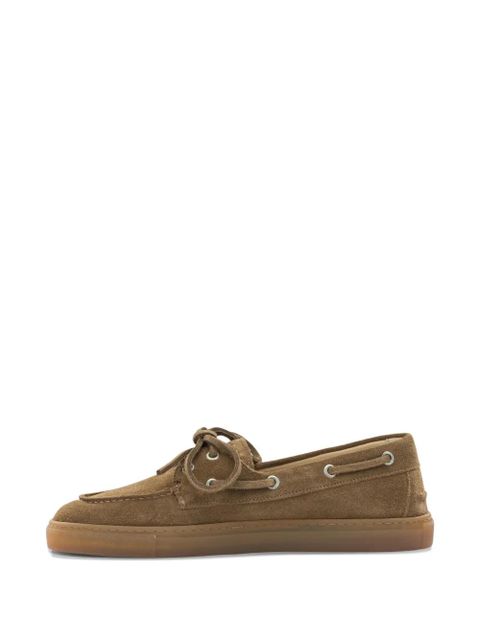 Copenhagen lace-up suede loafers - Brown