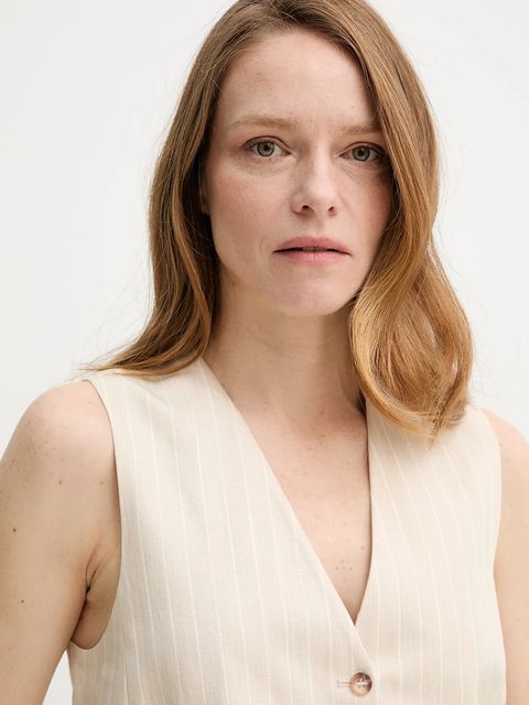 BA&SH kamizelka z domieszką lnu PATSY