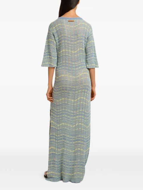 Marni slit maxi dress - Blue