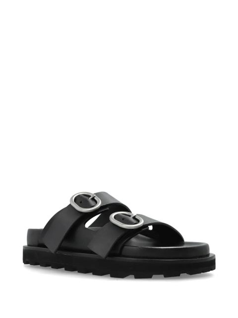 Jil Sander leather sandals - Black