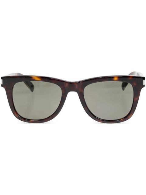 Saint Laurent Eyewear logo-engraved sunglasses - Brown - zdjęcie produktu nr 1