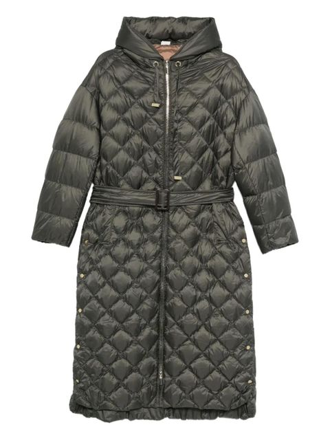Max Mara hooded quilted belted jacket - Green - zdjęcie produktu nr 1
