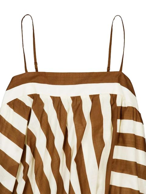 ZIMMERMANN striped maxi dress - Brown