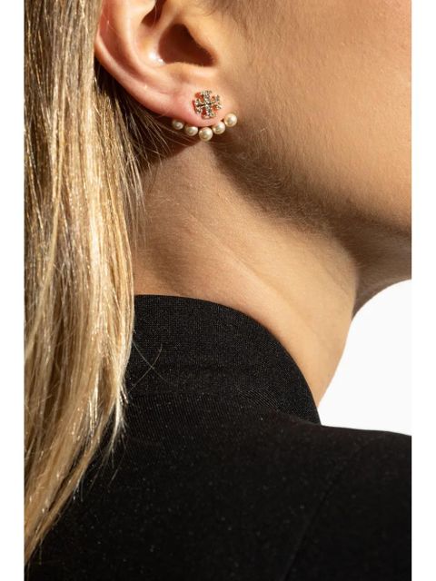 Tory Burch Kira pearl front-back earrings - Gold