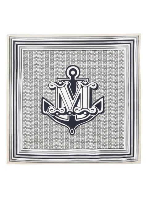 Max Mara monogram scarf - White - zdjęcie produktu nr 1