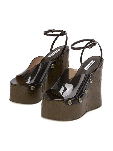 Naked Wolfe sandały Tiger Lilly damskie kolor brązowy na koturnie Tiger Lilly Brown - zdjęcie produktu nr 2