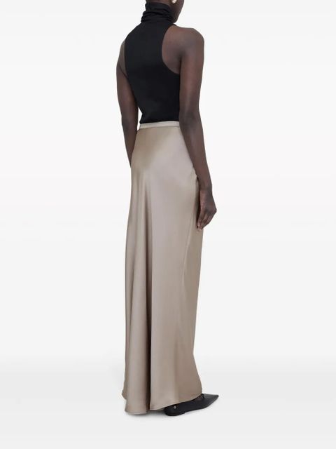 ANINE BING high-waist silk maxi skirt - Neutrals - zdjęcie produktu nr 2