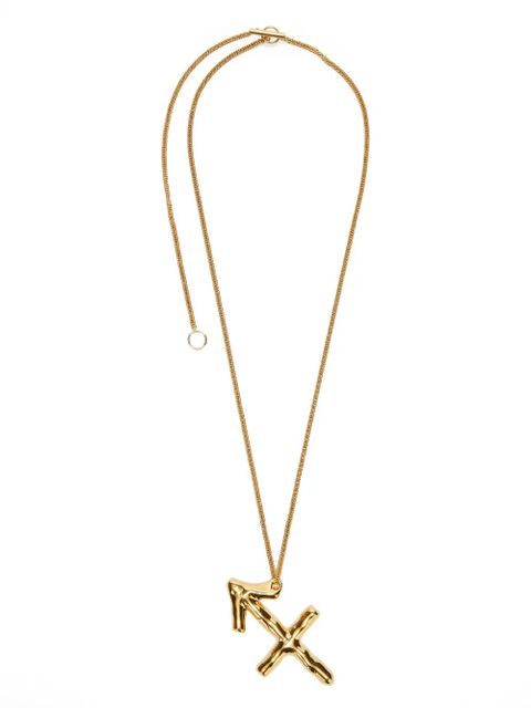 Jil Sander zodiac-sign pendant necklace - Gold - zdjęcie produktu nr 1