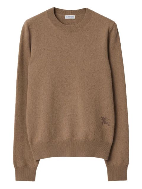 Burberry crew-neck equestrian-logo sweater - Brown - zdjęcie produktu nr 1