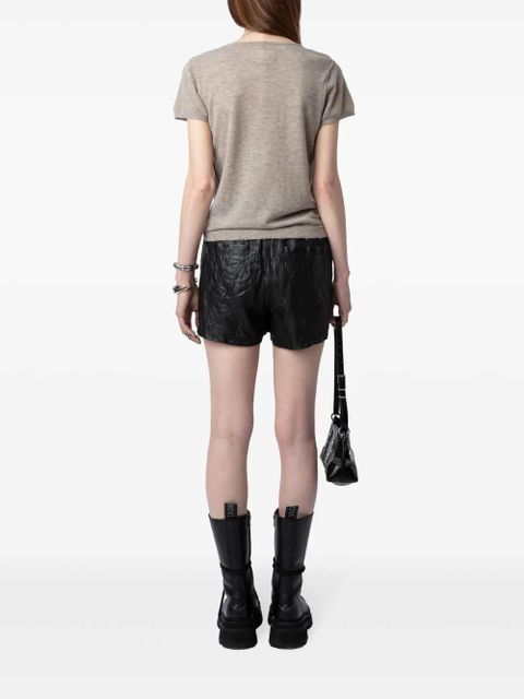 Zadig&Voltaire Celsy cashmere top - Neutrals