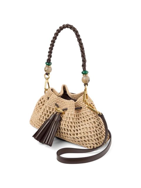 Jimmy Choo small Cinch tassel-detail tote bag - Neutrals