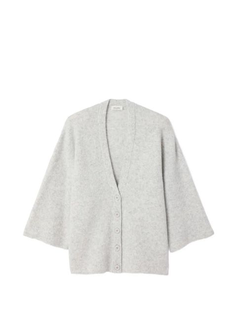 American Vintage Damsville V-neck cardigan - Grey - zdjęcie produktu nr 1