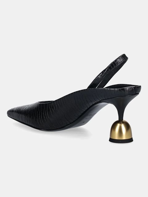 Vanda Novak szpilki skórzane Lucy kolor czarny Lucy