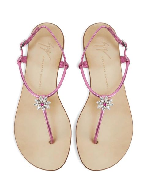 Giuseppe Zanotti Geltrude crystal-embellished sandals - Pink