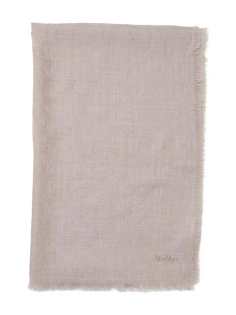 Max Mara Magico fringed scarf - Neutrals - zdjęcie produktu nr 1