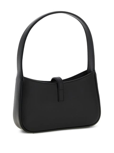 Saint Laurent Mini Le 5 à 7 logo leather shoulder bag - Black