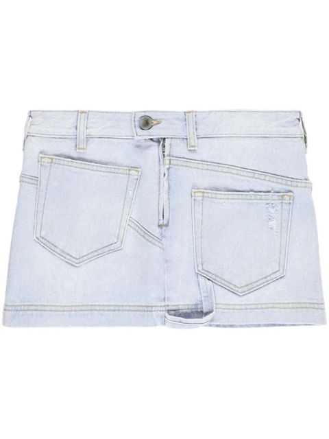 The Attico Abra denim mini skirt - Blue - zdjęcie produktu nr 1