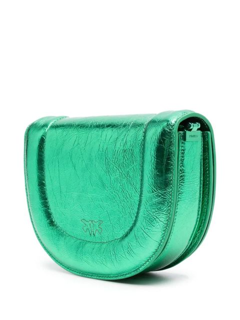 PINKO mini Click Round Love crossbody bag - Green