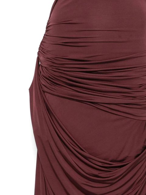 Paris Georgia draped maxi dress - Red