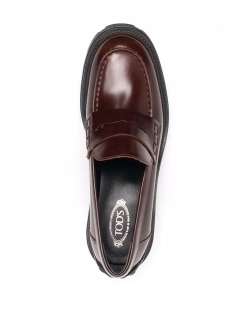 Tod's leather penny loafers - Brown