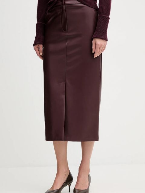 Sandro Ferrone spódnica kolor bordowy midi prosta S15YBFRIBES - zdjęcie produktu nr 1