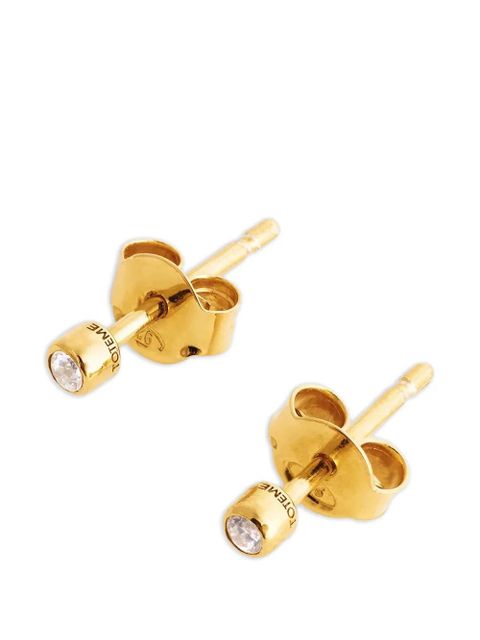 TOTEME mini diamond studded earrings - Gold - zdjęcie produktu nr 2