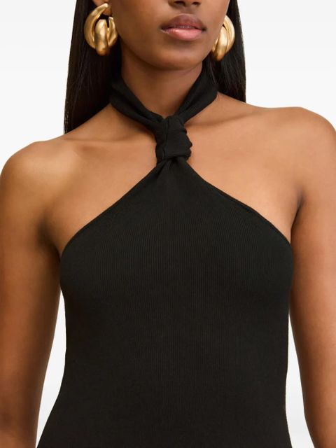 Cult Gaia Erika halterneck midi dress - Black