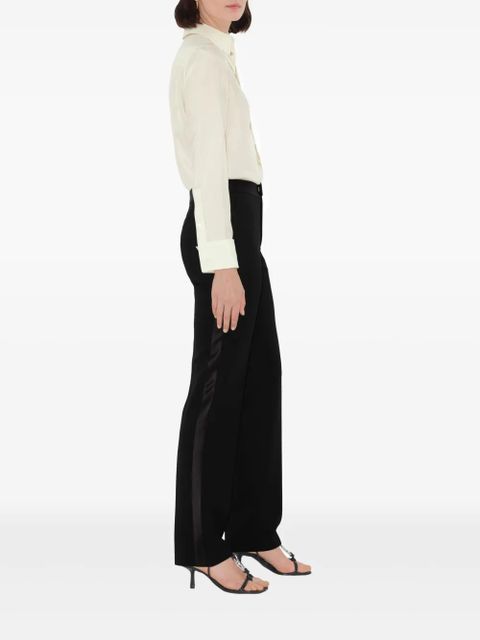 Burberry wool straight-leg trousers - Black