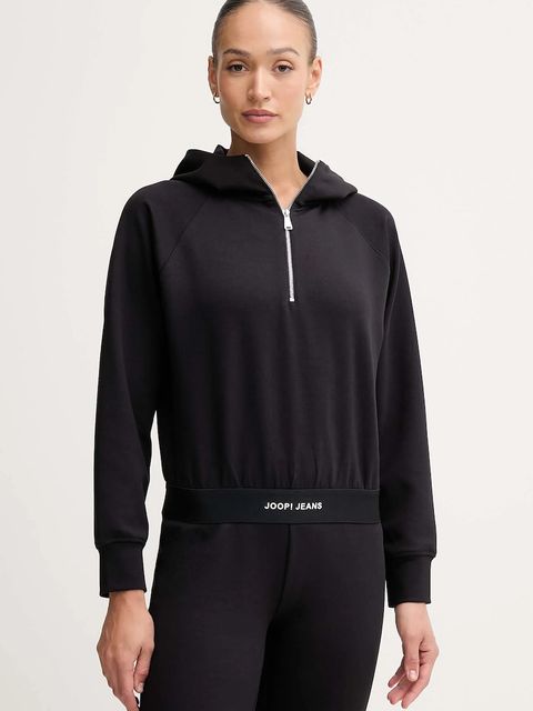 Joop! bluza damska kolor czarny z kapturem gładka 30048512 - zdjęcie produktu nr 1