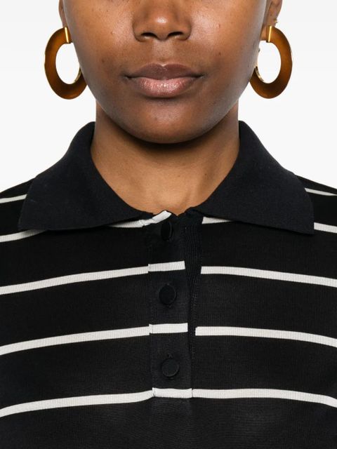 Max Mara striped polo top - Blue