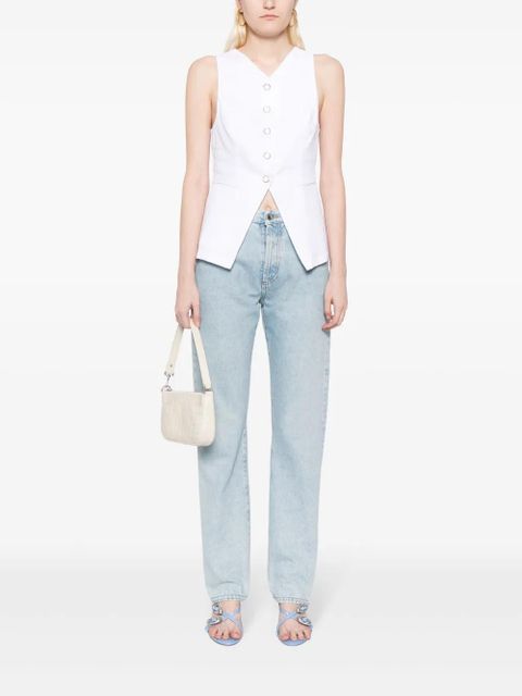 Reformation Aspen linen top - White