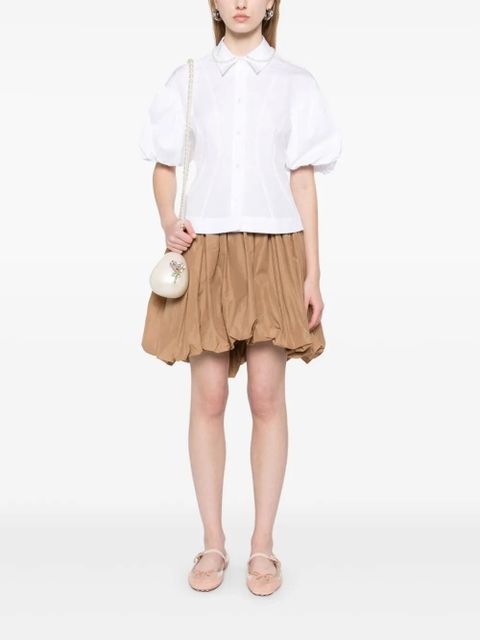 Simone Rocha pearl-embellished shirt - White - zdjęcie produktu nr 2