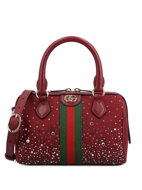 Gucci small Ophidia stripe embellished tote bag - Red - zdjęcie produktu nr 1