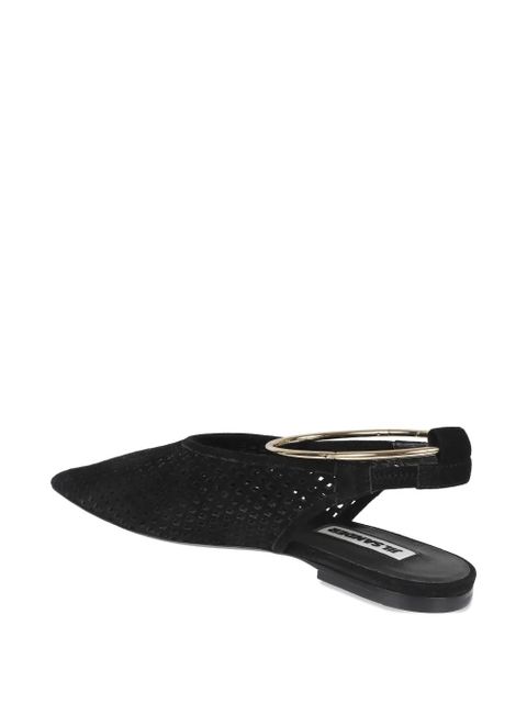 Jil Sander ring-embellished ballet flats - Black