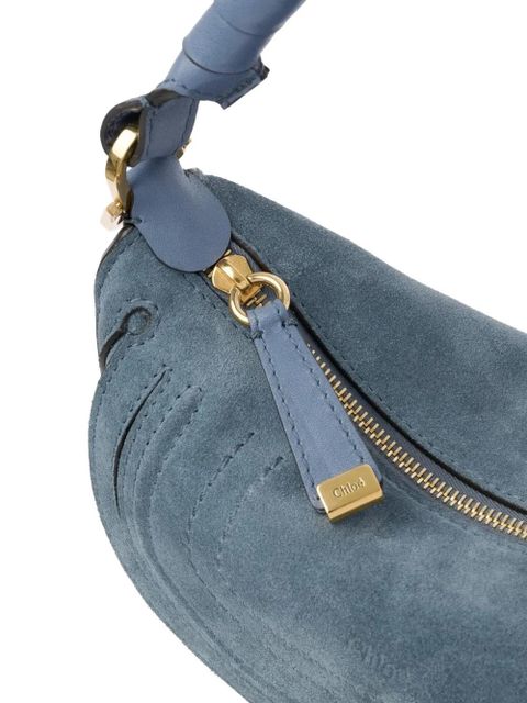 Chloé Mini Marcie suede shoulder bag - Blue