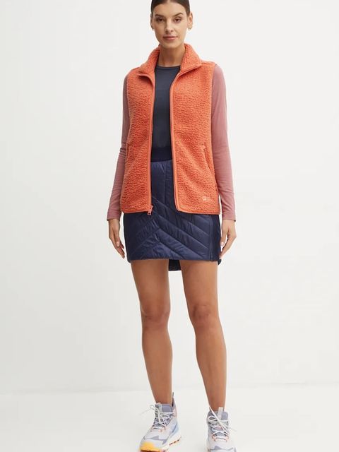 Jack Wolfskin bezrękawnik damski kolor pomarańczowy przejściowy - zdjęcie produktu nr 2