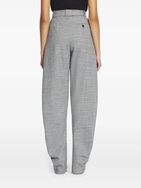 Lanvin belted tapered trousers - Grey