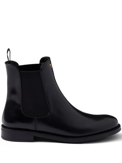 Prada logo-print boots - Black - zdjęcie produktu nr 1