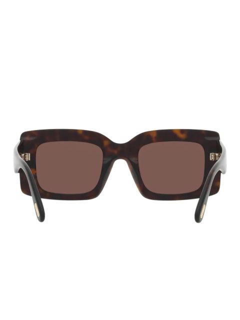 TOM FORD Eyewear geometric-frame sunglasses - Green