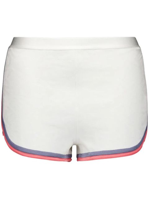 FENDI contrast-trim knit shorts - White - zdjęcie produktu nr 1
