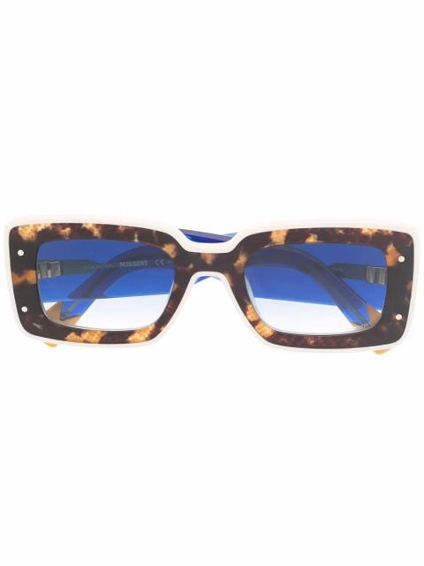 MISSONI EYEWEAR tortoiseshell rectangular sunglasses - Blue - zdjęcie produktu nr 1