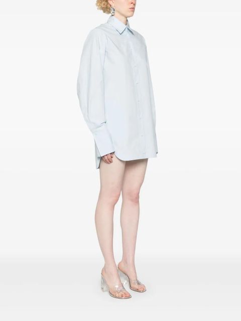 The Attico button-fastening shirtdress - Blue