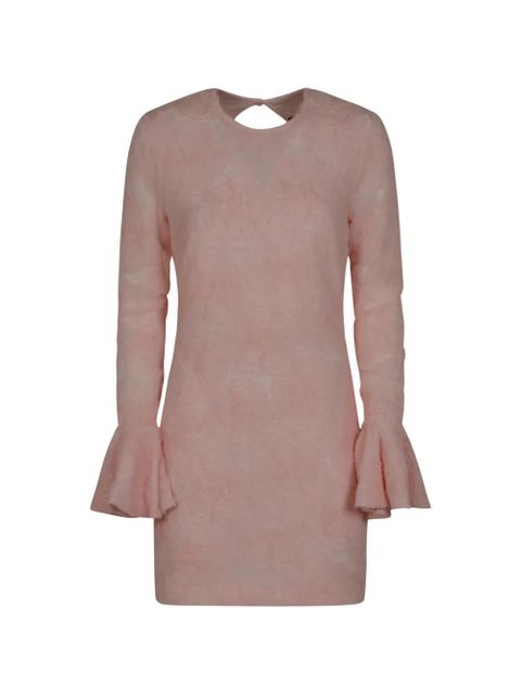 ROTATE BIRGER CHRISTENSEN bell-cuff open-back mini dress - Pink - zdjęcie produktu nr 1