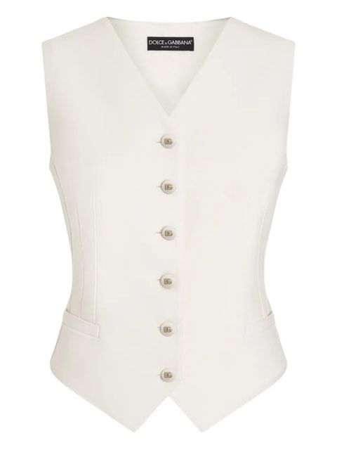 Dolce & Gabbana buttoned gilet - White - zdjęcie produktu nr 1