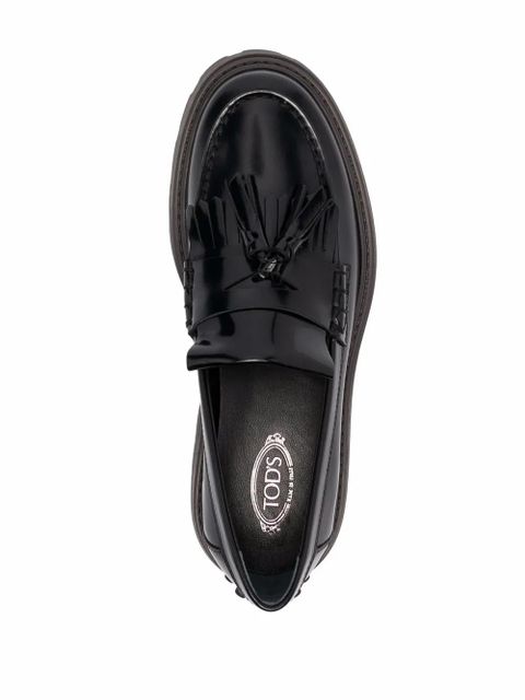 Tod's tassel-detail loafers - Black