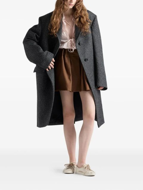 Prada lace-up cotton shirt - Pink