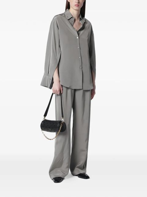 Manu Atelier Mini Cylinder perforated shoulder bag - Black - zdjęcie produktu nr 2