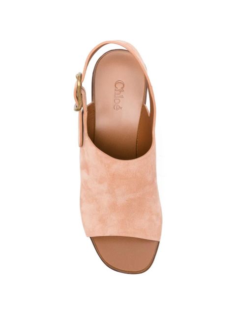 Chloé Maxime wedge buckle sandals - Pink