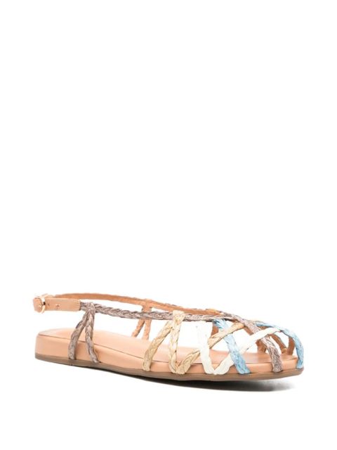 Ancient Greek Sandals braided raffia sandals - Neutrals - zdjęcie produktu nr 2